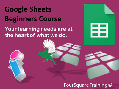 Google Sheets Beginners course poster