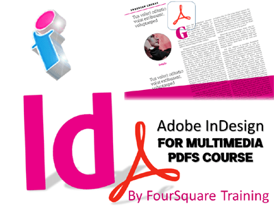 Adobe InDesign for Multimedia course poster