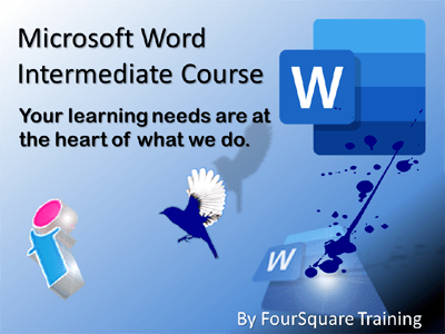 Microsoft Word Intermediate course poster