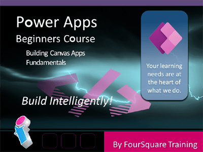 Microsoft Power Apps course poster