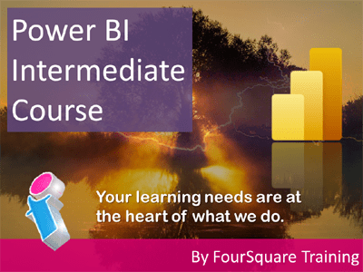 Microsoft Power BI Intermediate course poster