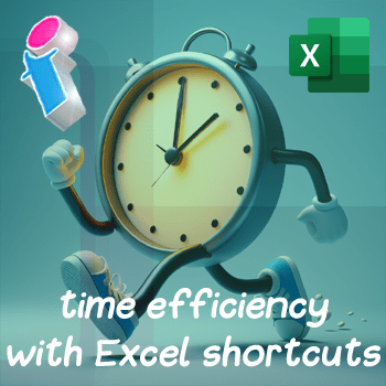 Excel shortcut keys time efficiency test