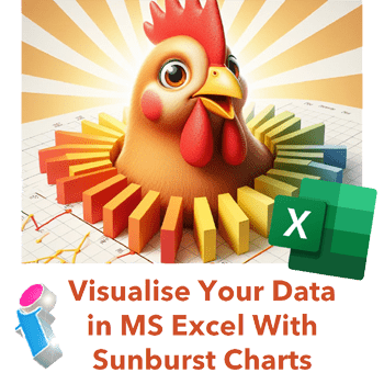 MS Excel sunburst charts tutorial