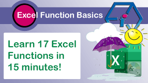 Basic Excel Functions Video Tutorial