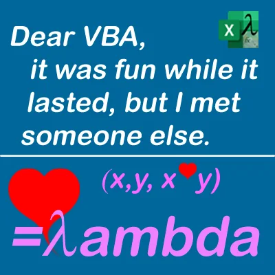 Excel LAMBDA function replaces VBA