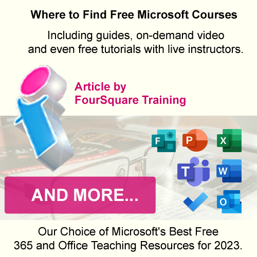 Microsoft-authored tutorials for MS Office and M365