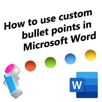 MS Word custom bullet point images