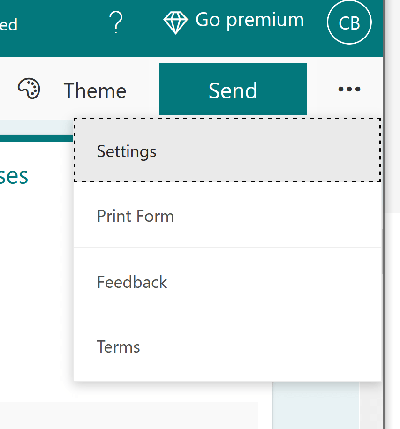 Print a Microsoft Forms survey