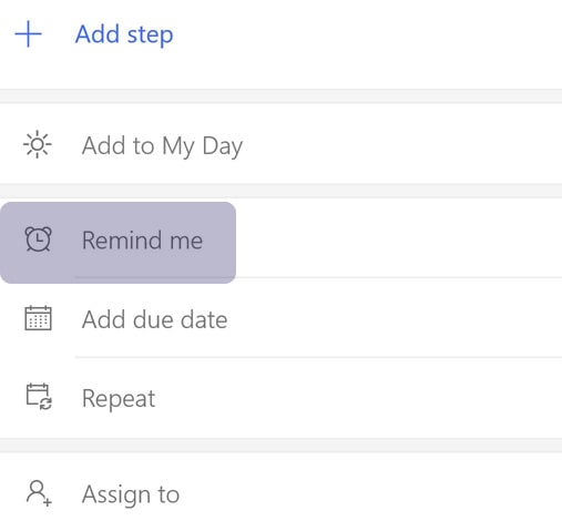 Microsoft To Do Remind Me