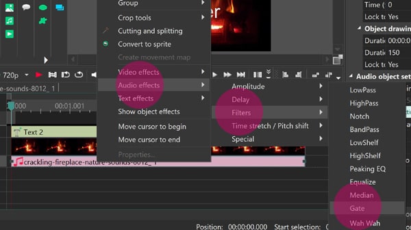 Audio Effect Filters for VSDC Editor