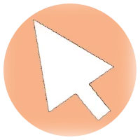 Orange Transparent Mouse Pointer