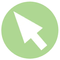 Green Transparent Mouse Pointer 2