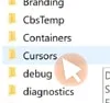 Navigating to the Cursors Folder in Windows