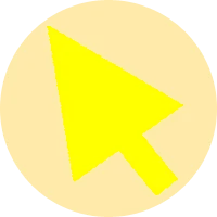Yellow Transparent Mouse Pointer
